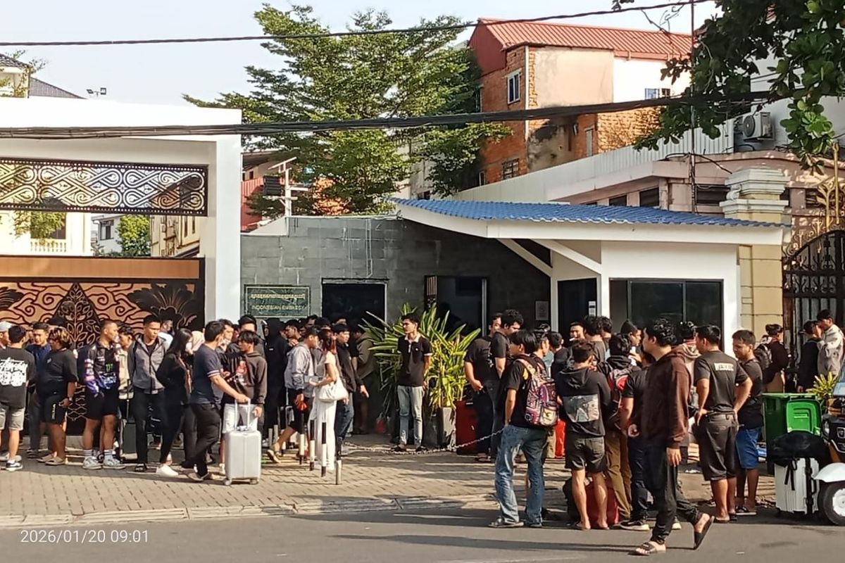 Indonesia hồi hương gần 1.500 lao động bất hợp pháp từ Campuchia trong tuần qua